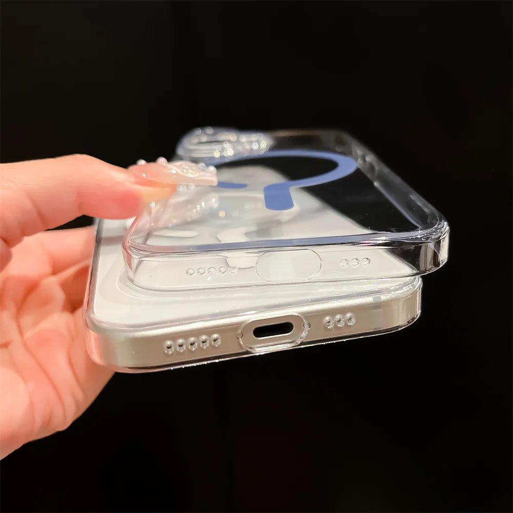 Magsafe Transparent Hard Case for iPhone - CaseifyTrend