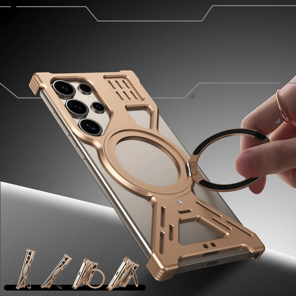 Metal Magnetic Phone Case for Samsung Galaxy Ultra - CaseifyTrend