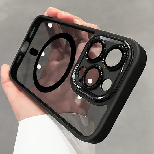 Luxury Magnetic Metal Lens Case for iPhone - CaseifyTrend