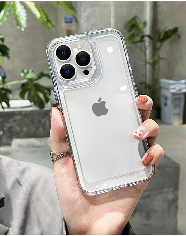 Luxury Transparent Shockproof Armor Case - CaseifyTrend