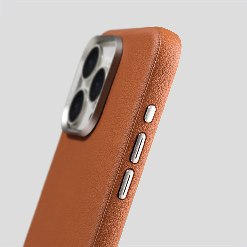 Luxury PU Leather Magnetic Case for iPhone