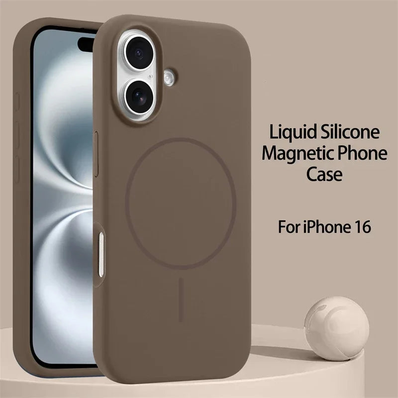 Official Liquid Silicone Magsafe Case for iPhone - CaseifyTrend