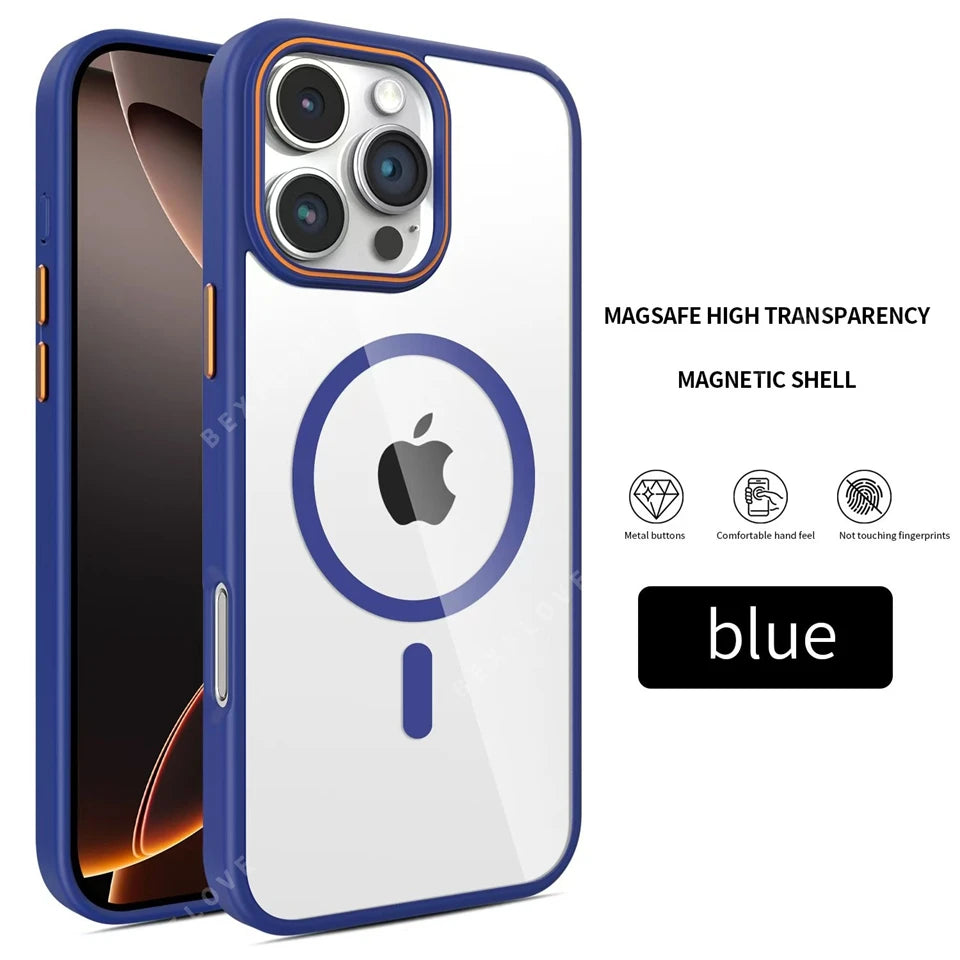 Clear Magnetic Phone Case for iPhone