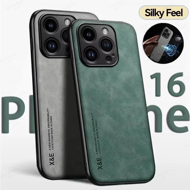 Luxury Leather Shockproof Case for iPhone - CaseifyTrend