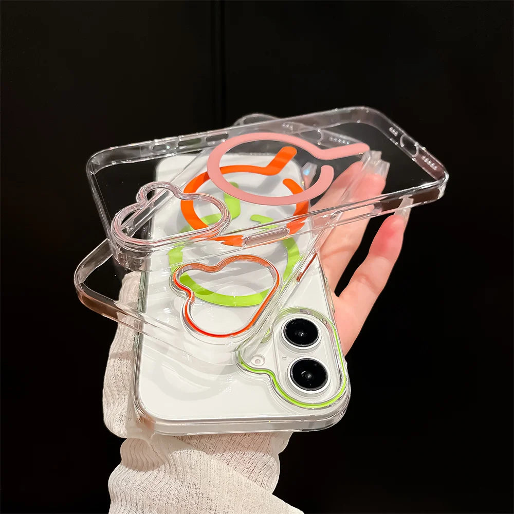 Magsafe Transparent Hard Case for iPhone - CaseifyTrend