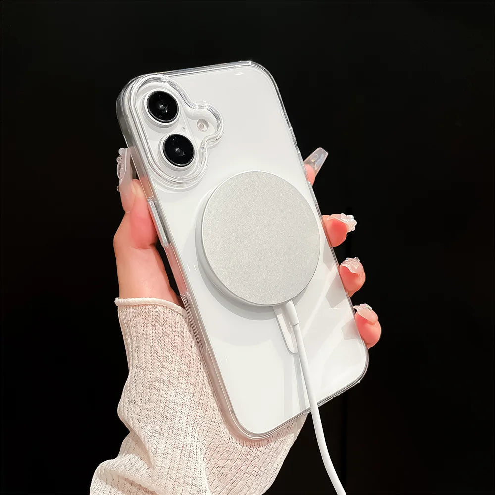 Magsafe Transparent Hard Case for iPhone - CaseifyTrend