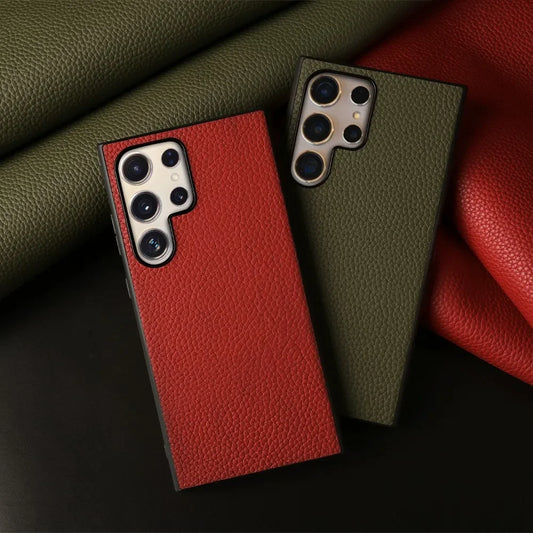 Premium Genuine Leather Case for Samsung Galaxy Phones