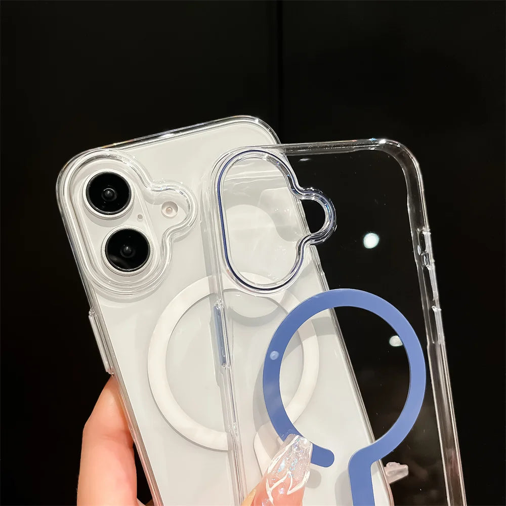 Magsafe Transparent Hard Case for iPhone - CaseifyTrend