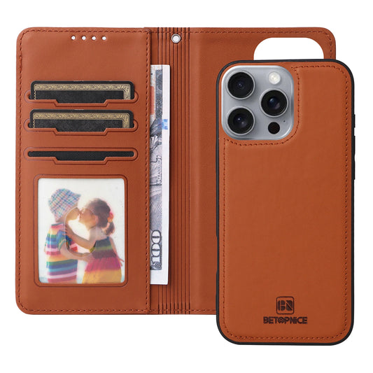 Detachable Magnetic Flip Leather Case for iPhone