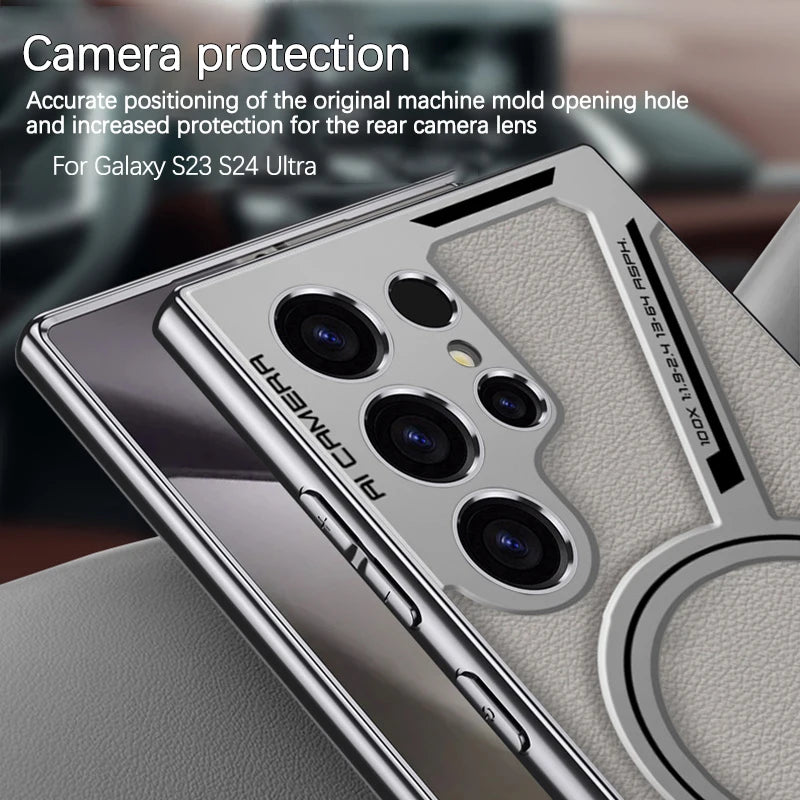 Luxury Plating Leather Case for Samsung Galaxy S Ultra - CaseifyTrend