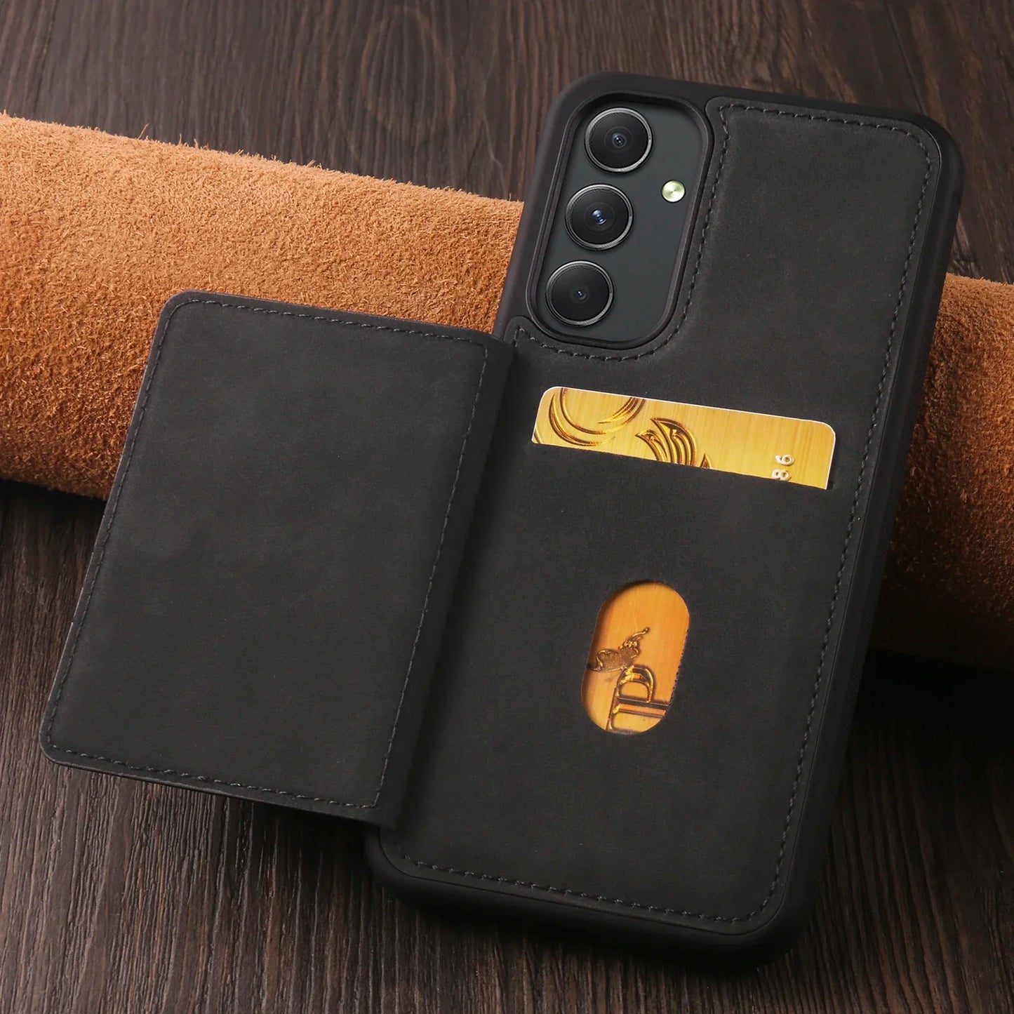 RFID Blocking Wallet Card Holder Case for Samsung Galaxy