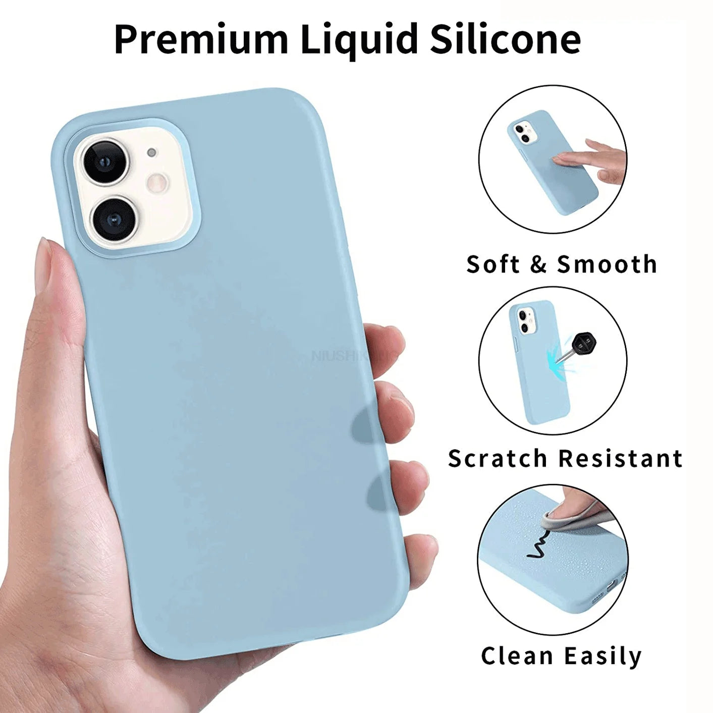 Liquid Silicone Protective Case for iPhone - CaseifyTrend